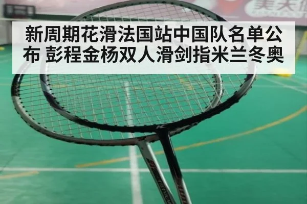 新周期花滑法国站中国队名单公布 彭程金杨双人滑剑指米兰冬奥